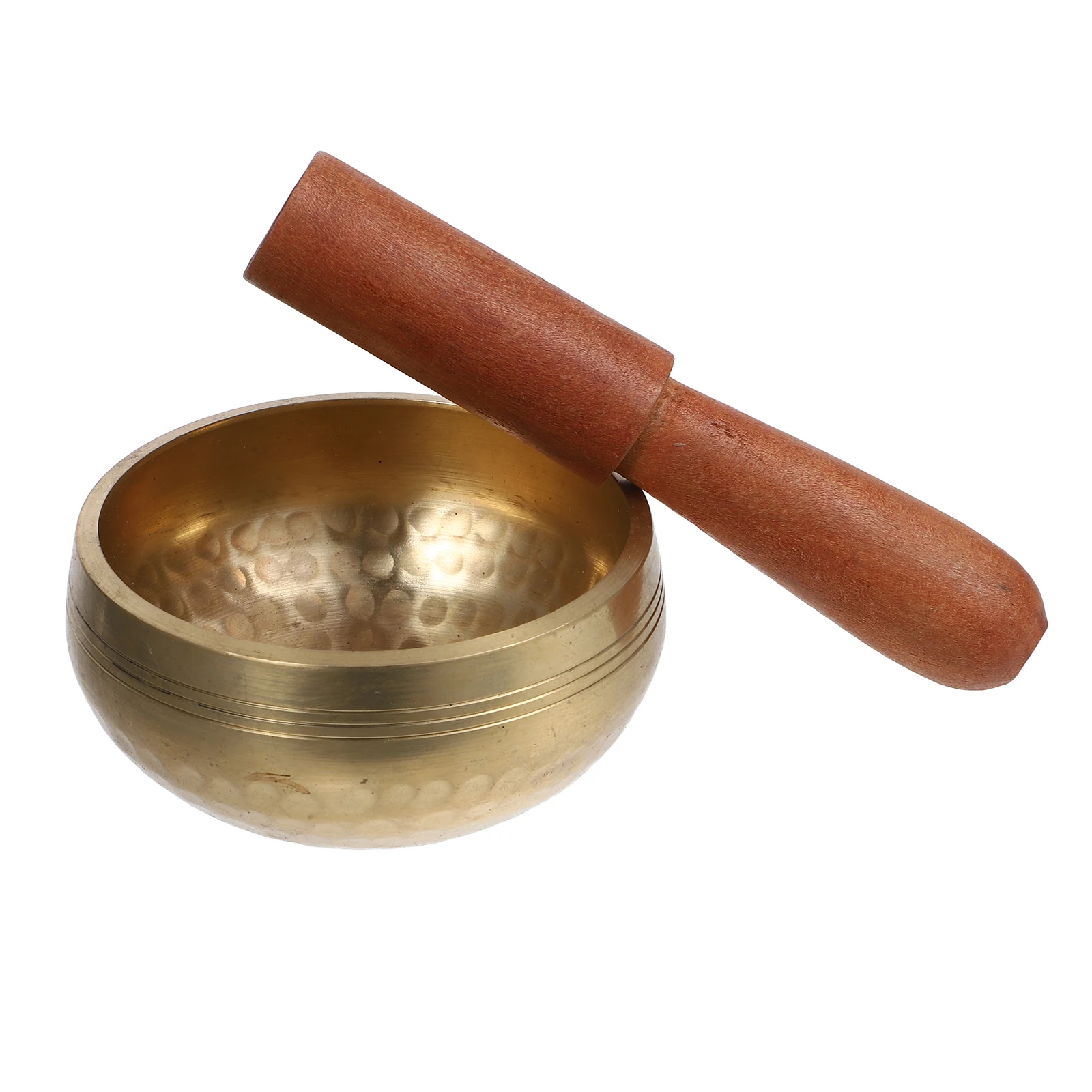 

Sound Bowl Copper Wood Rod Meditation Yoga Healing Tone Decorative Music Therapy Handmade Wooden Mallet Singing Bowl