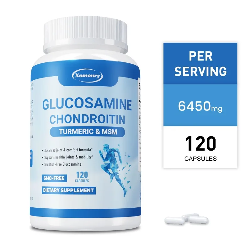 Glucosamine Chondroitin Turmeric & MSM - Protects Cartilage, Supports Bone and Joint Health, Improves Mobility, Boosts Immunity