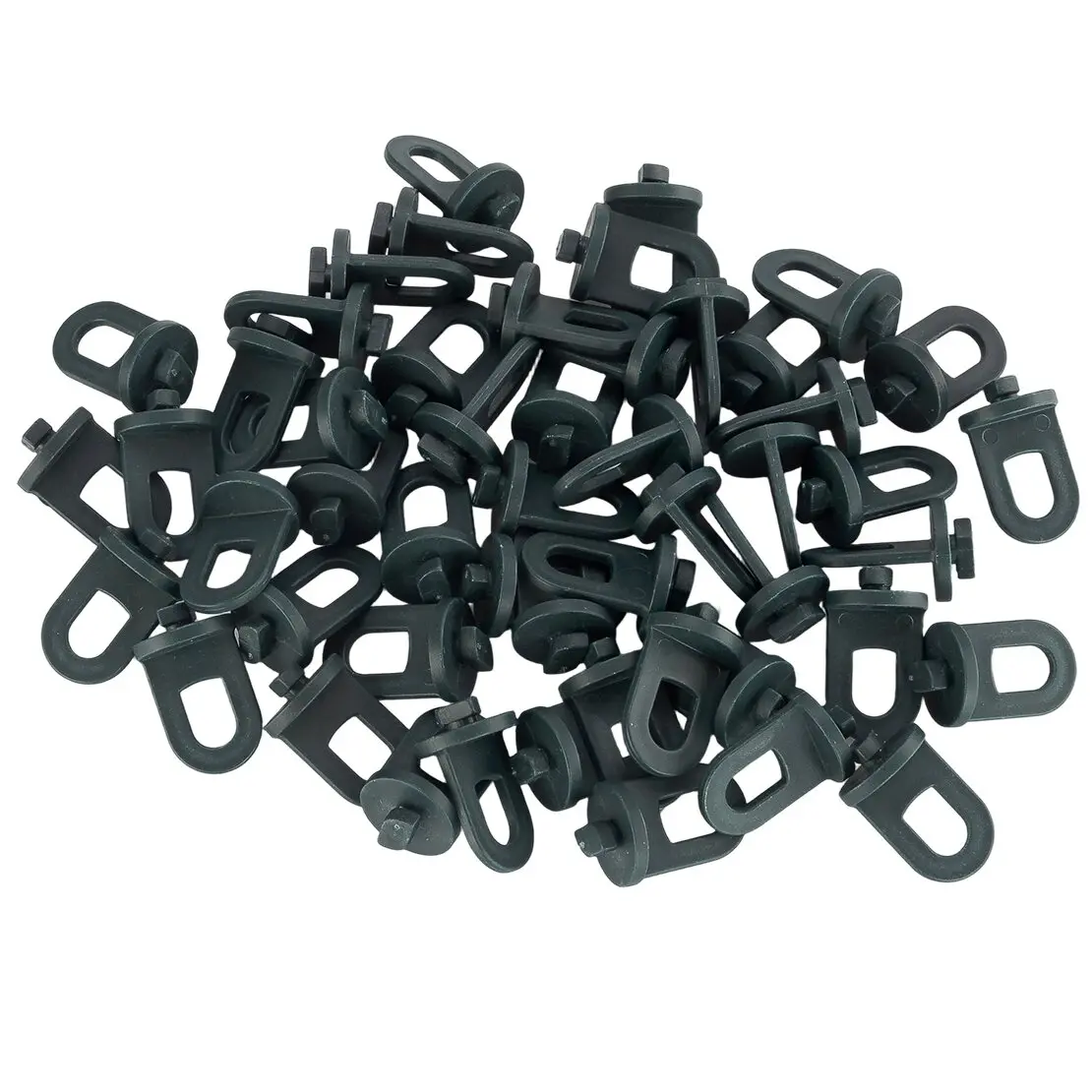 NEW 50pcs Plastic Greenhouse Plant Twist Clips Holder Accessories Hanger Climbing Aid Set