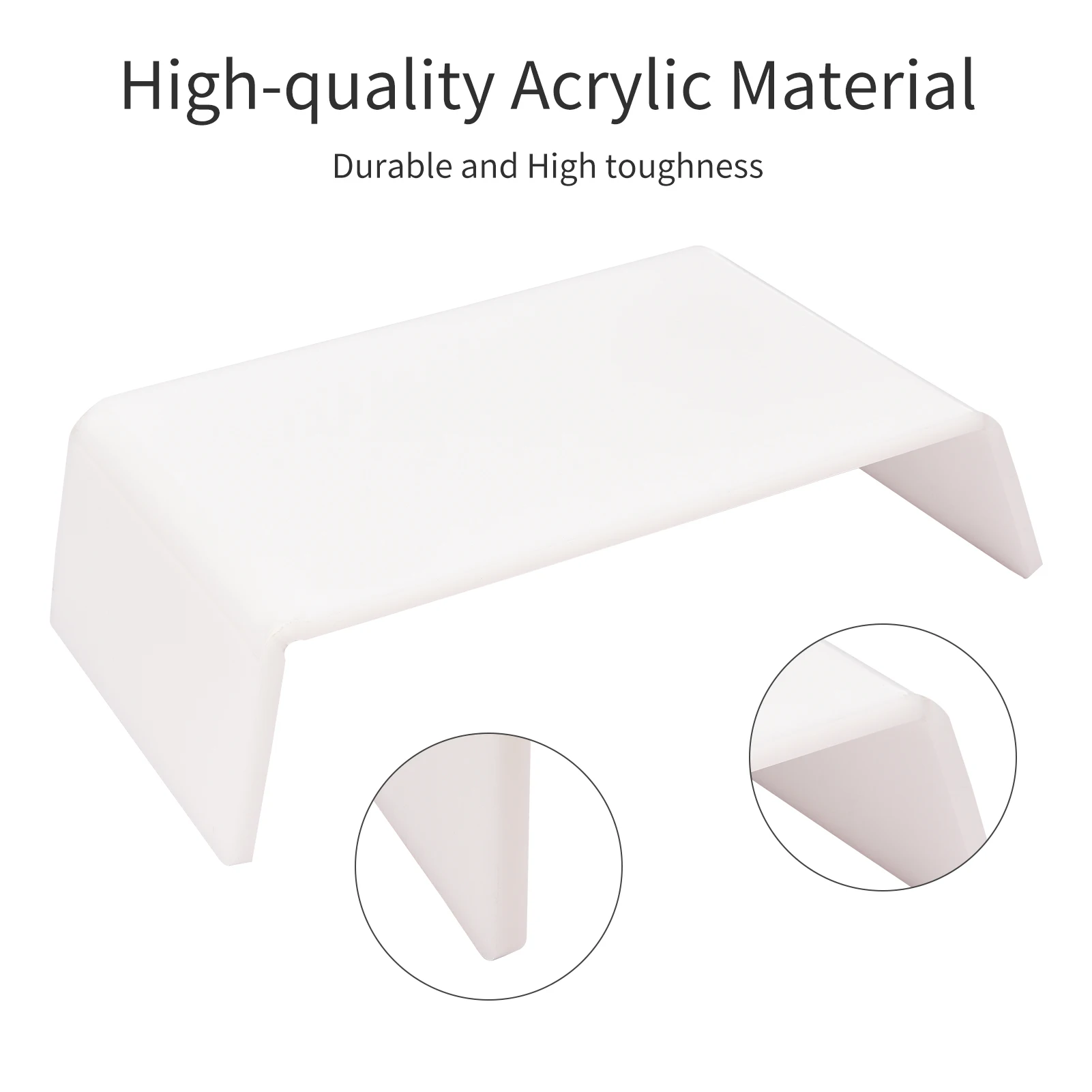 Acrylic Monitor Stand Riser Universal Computer Desktop Ergonomic Laptop Stand Rectangle Bracket Organizer for Desk Home Office