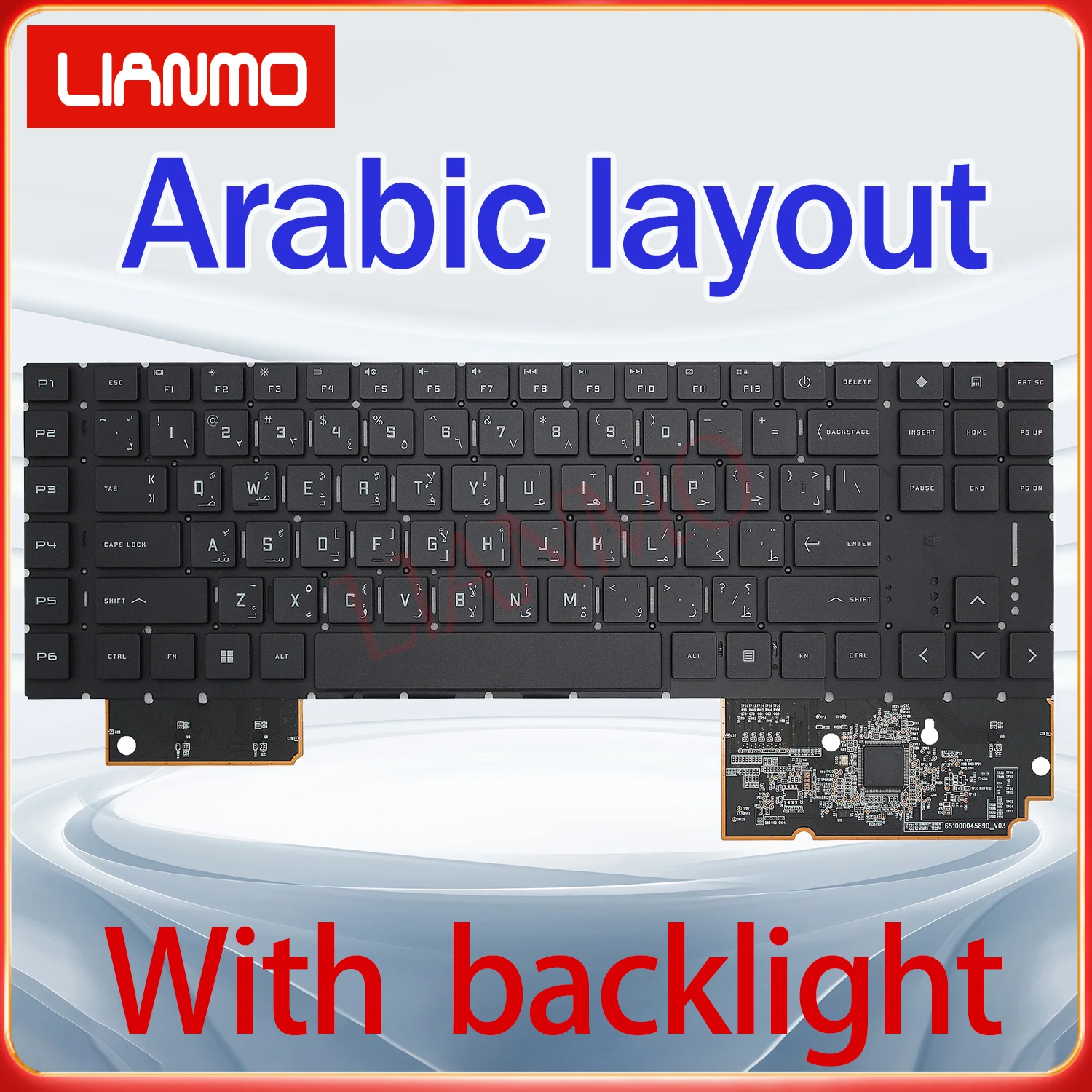 

Arabic/Belgian/Canadian French/Spanish/Greece/UK layout for HP TPN-Q266 Omen 7/8 PLUS 17-CK1001/1002 17-CM backlight keyboard