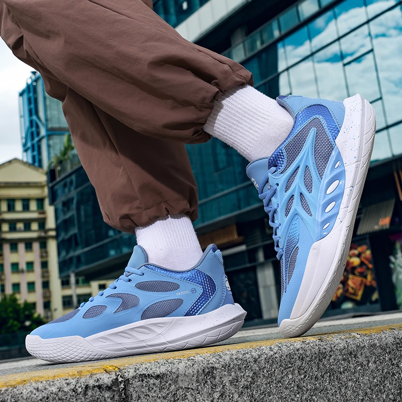 أحذية رياضية لكرة السلة للرجال، أحذية رياضية قابلة للتنفس، مضادة للانزلاق، يمكن ارتداؤها في صالة الألعاب الرياضية، أحذية الجري للرجال والنساء #5