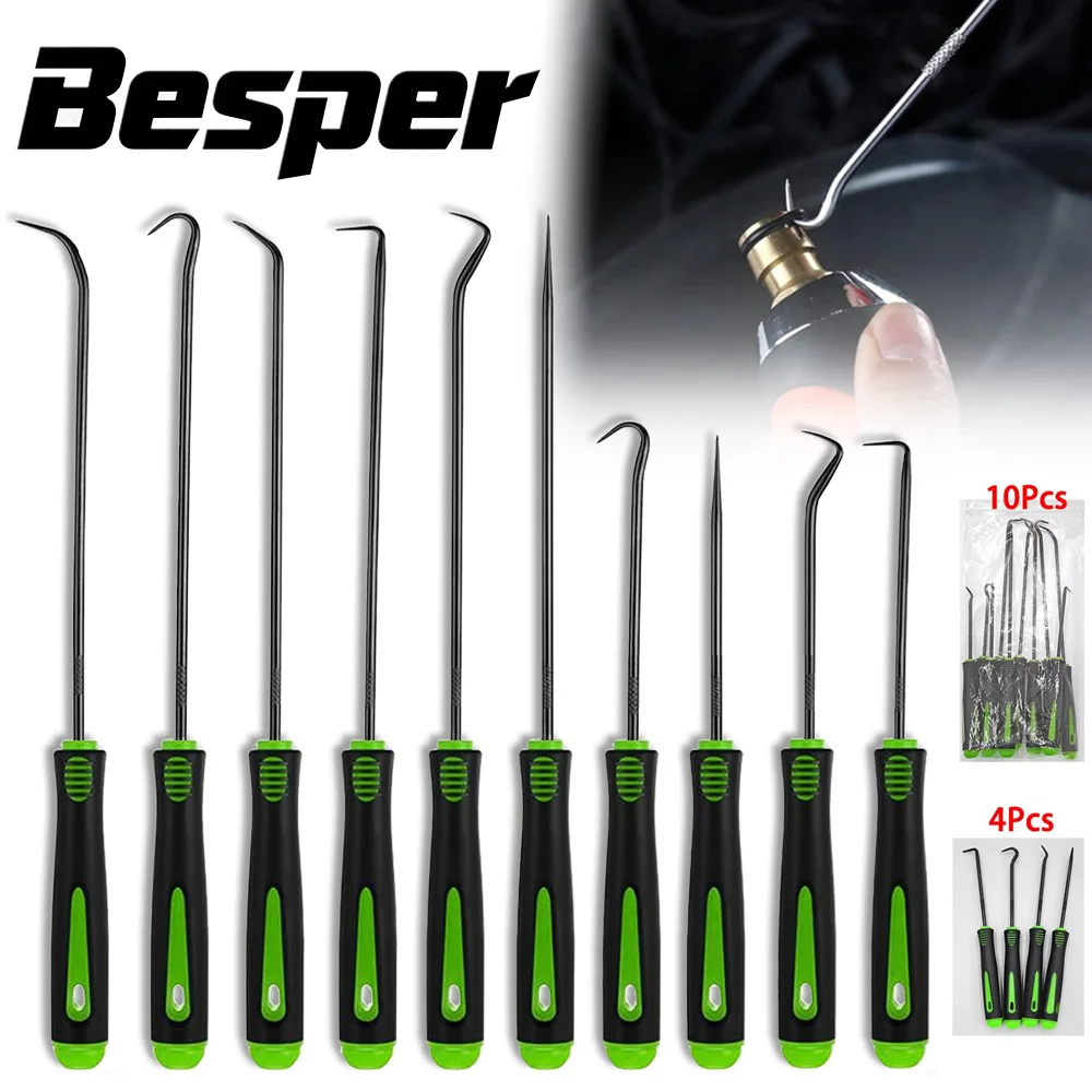 Outil de dépose de joints d'huile de précision 10/4 pièces, extracteur de joints, outil de dépose facile pour joints d'huile de voiture, joints toriques, outil de dépose, ensemble de crochets et de