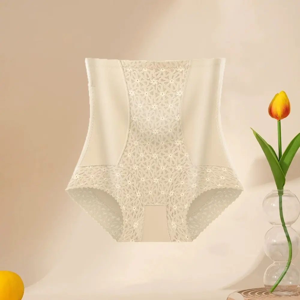 شبكة زهرة التخسيس ملابس داخلية عالية الخصر للتنحيف البطن تحكم الملابس الداخلية سلس البطن التعاقد بعقب رفع ملخصات السيدات #4