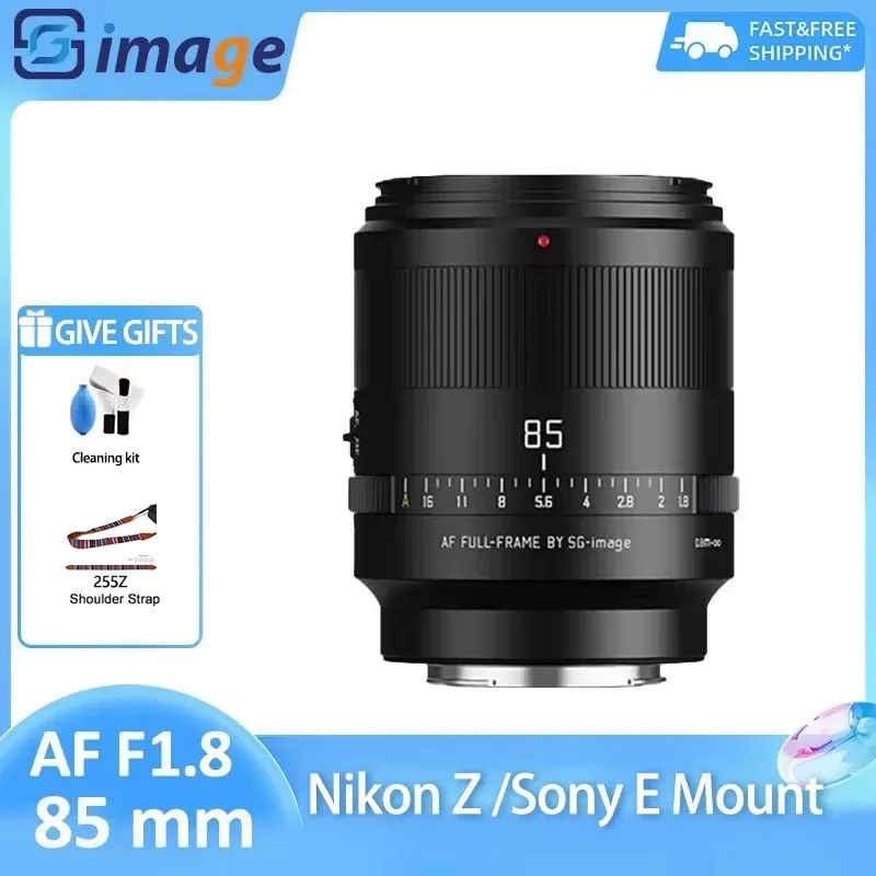 

SG Image AF 85mm F1.8 Full Frame Auto Focus Ultra Wide Angle Portrait camera Lens for Sony E Mount ZVE10 A600 A7III A7CII A7IV
