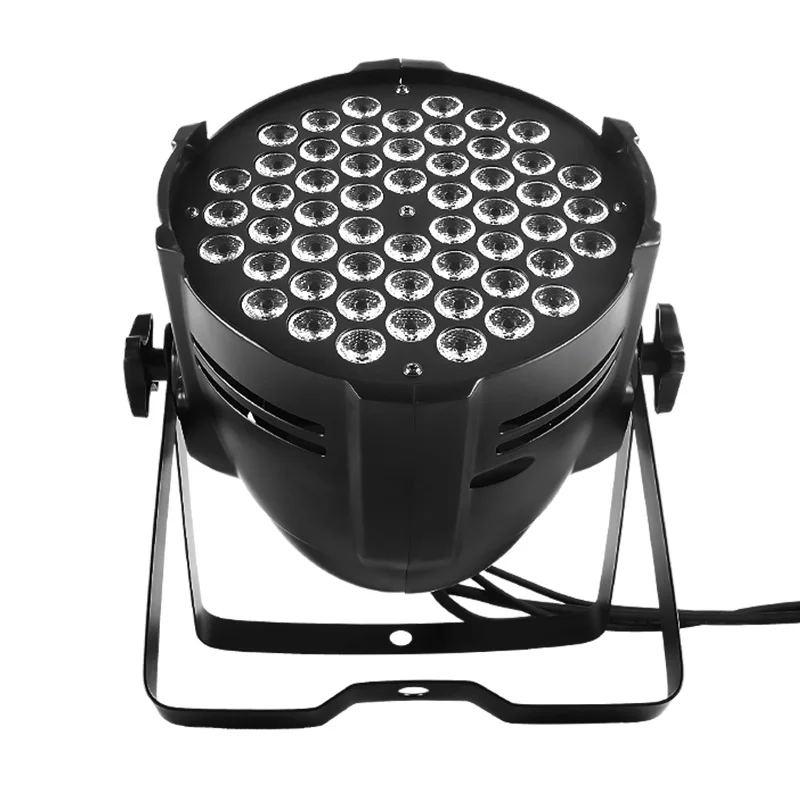 LED Stage Flat Par Light Effect RGBW 4in1 DJ Par Lights DMX Flat Par Lighting 54pcs Stage Light Par for Disco Wedding Club Light