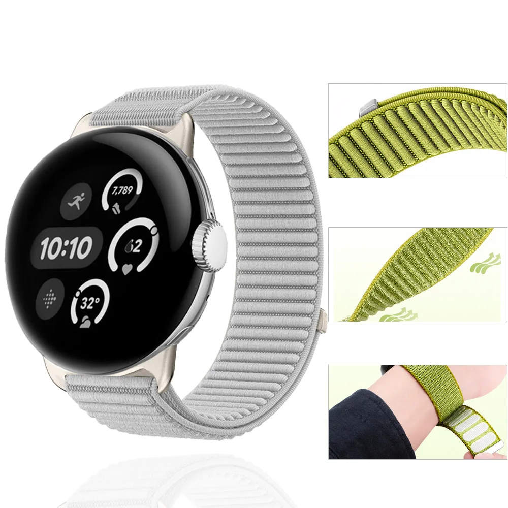

Ремешок для Google Pixel Watch 4, 3, 45 мм, 41 мм, ремешок для часов, нейлоновая петля, спортивный браслет, браслет Google Pixel Watch 3 4, ремешок, аксессуары