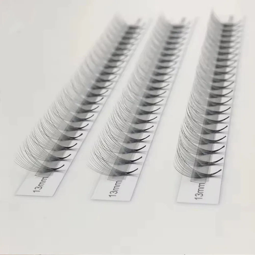 러시아 볼륨 팬 날카로운 뾰족한 스템, 익스텐션 얇은 뿌리 속눈썹 연장, 20 라인 2D 960 팬, 14D 0.05/0.07mm