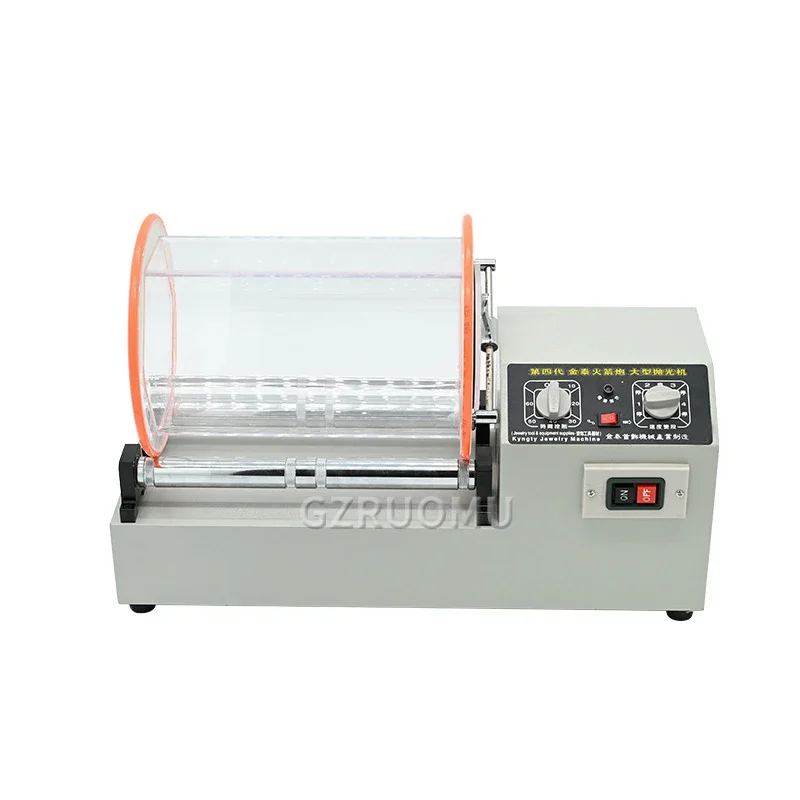 2.2KW Rotary Tumbler Surface Polisher Jewelry Polishing Machine KT-1320 Four-Speed Adjustment Work Timing Jewelry  Cleaning