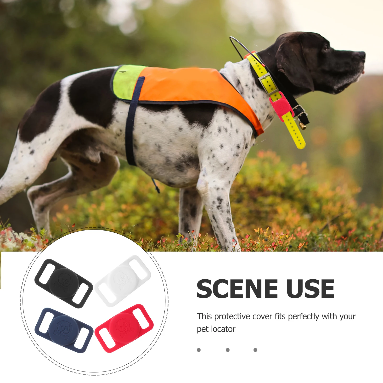 

4Pcs Pet Locator Silicone Shockproof Protective Covers Lightweight Tracer Protective Case Compatible Locator Cover