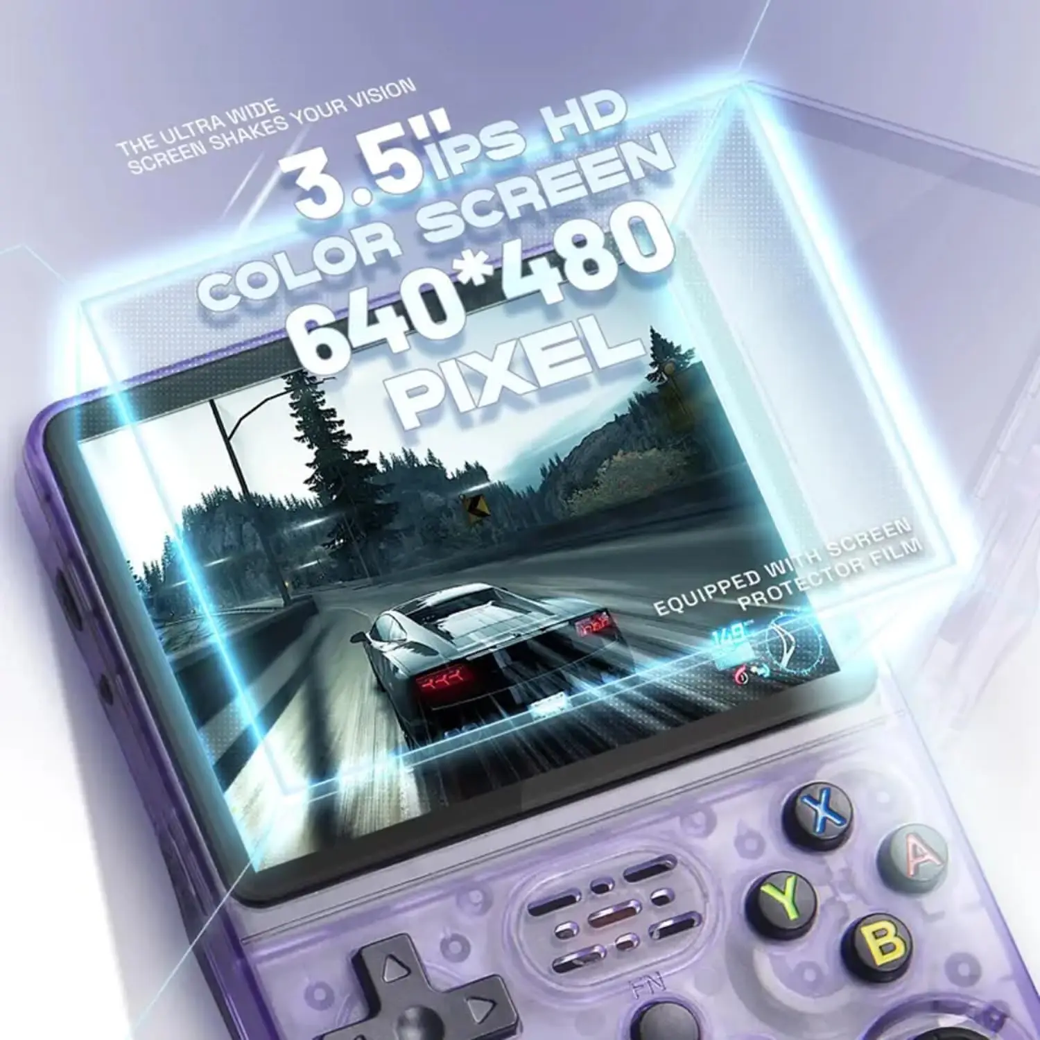 오리지널 R36s 에뮬레이터 레트로 콘솔 Arkos 시스템 휴대용 게임기 64G 128G 휴대용 포켓 게임 3.5인치 IPS 화면 R36s