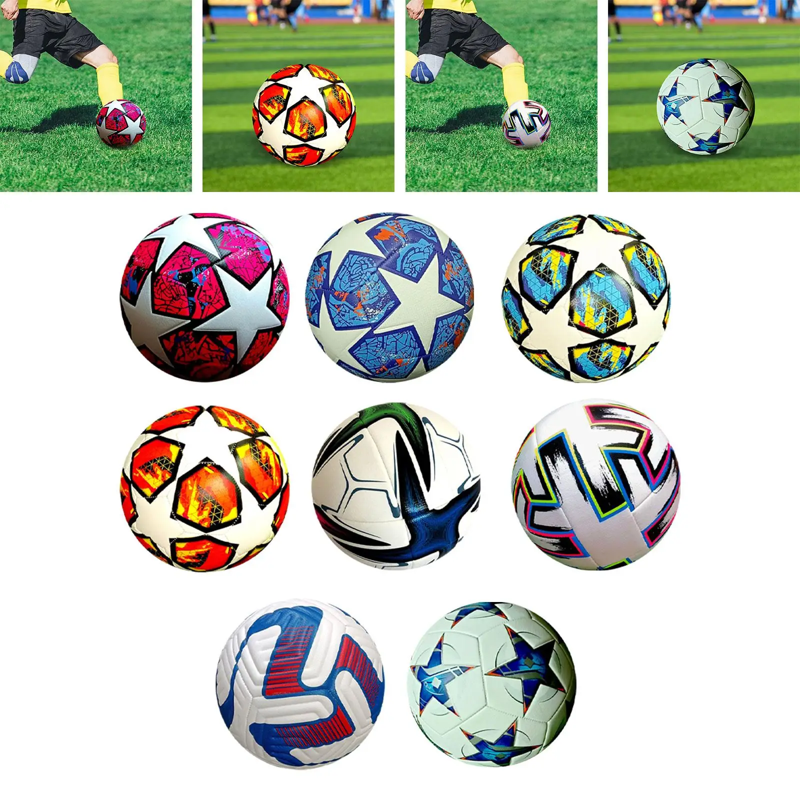

Football Size 5 Training Ball Sports Ball PU Official Match Ball Football for