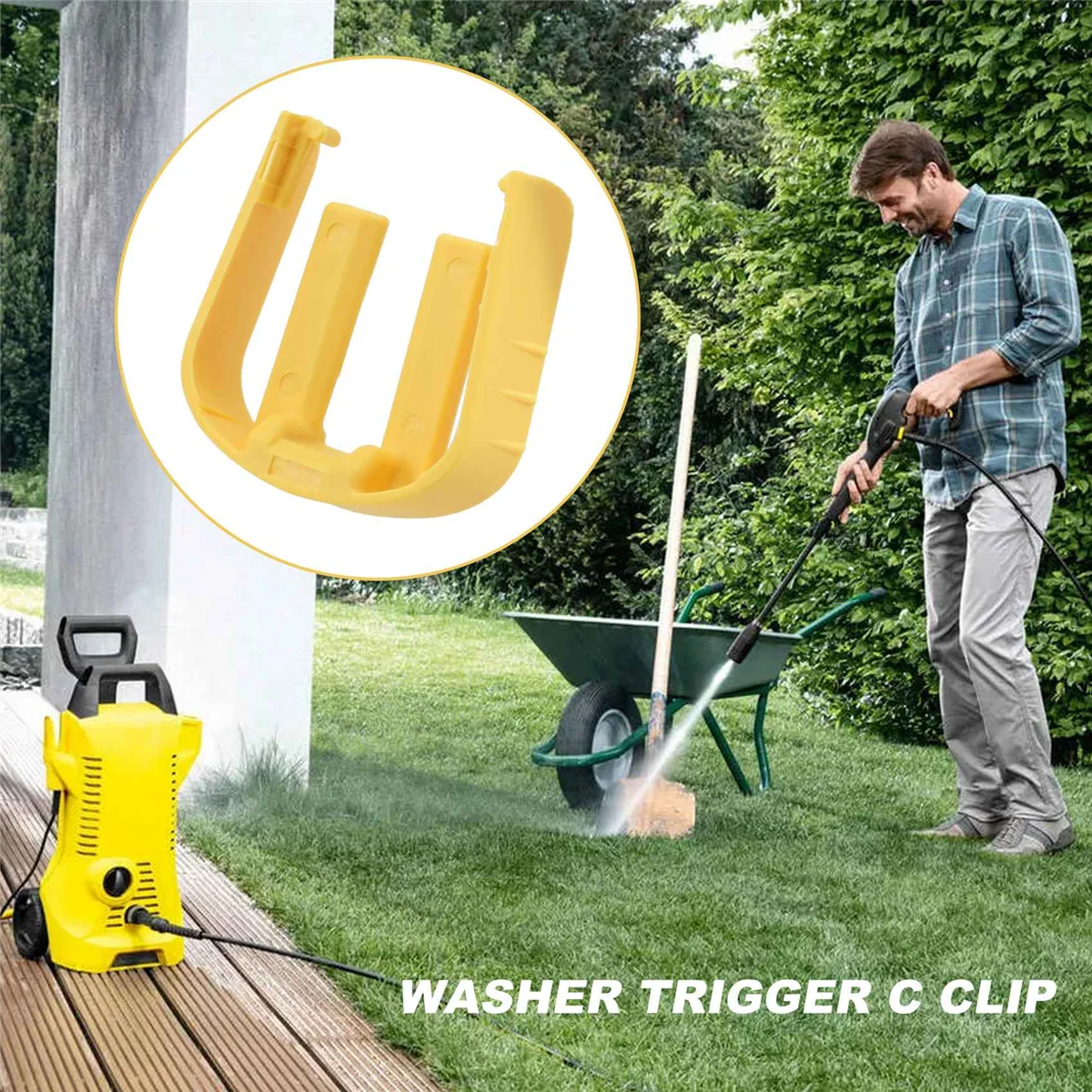 Сменный триггер для автомойки высокого давления Karcher K2, C-образный зажим, принадлежности для уборки дома, коннектор