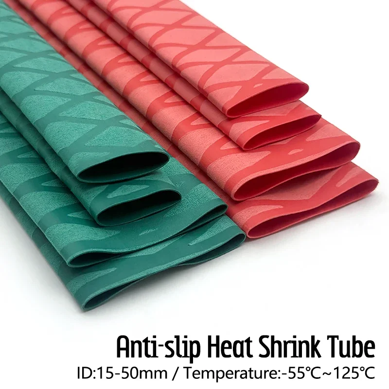 2M Non-slip Heat Shrink Wrap Tubing Fishing Rod DIY 6 Colors Handle Insulation Waterproof Racket Handle Grip 15-50MM