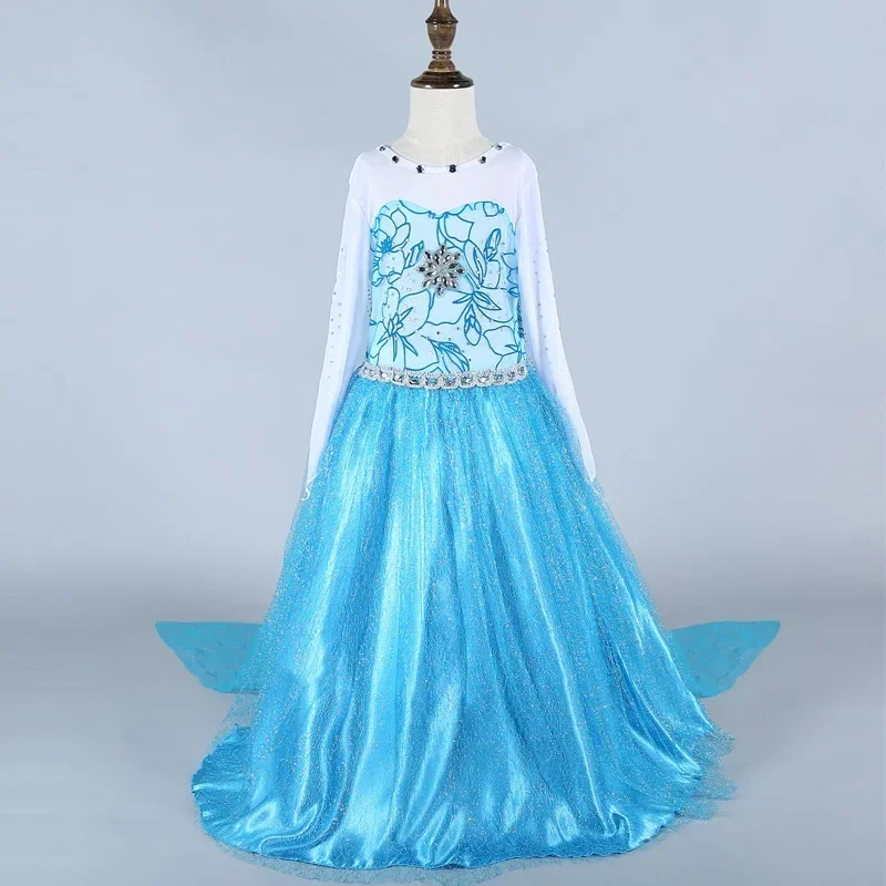 Costume Robe La Reine des Neiges Joyeuses Fêtes avec Olaf Enfant Costume Robe La Reine des Neiges Joyeuses Fêtes avec Olaf Enfant
