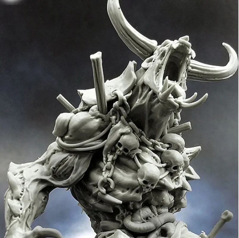 Kits de modelos de ensamblaje de figuras de resina de 55mm, tema de fantasía de Minotauro muerto, miniaturas de Hobby GK sin montar y sin pintar 197