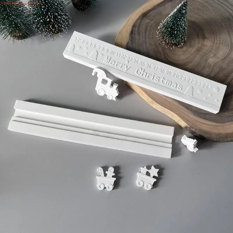 G92D عطلة تحت عنوان قوالب صنع اليد تقويم القدوم قالب سيليكون الملمس مناسبة للمشاريع والاحتفالات الموسمية