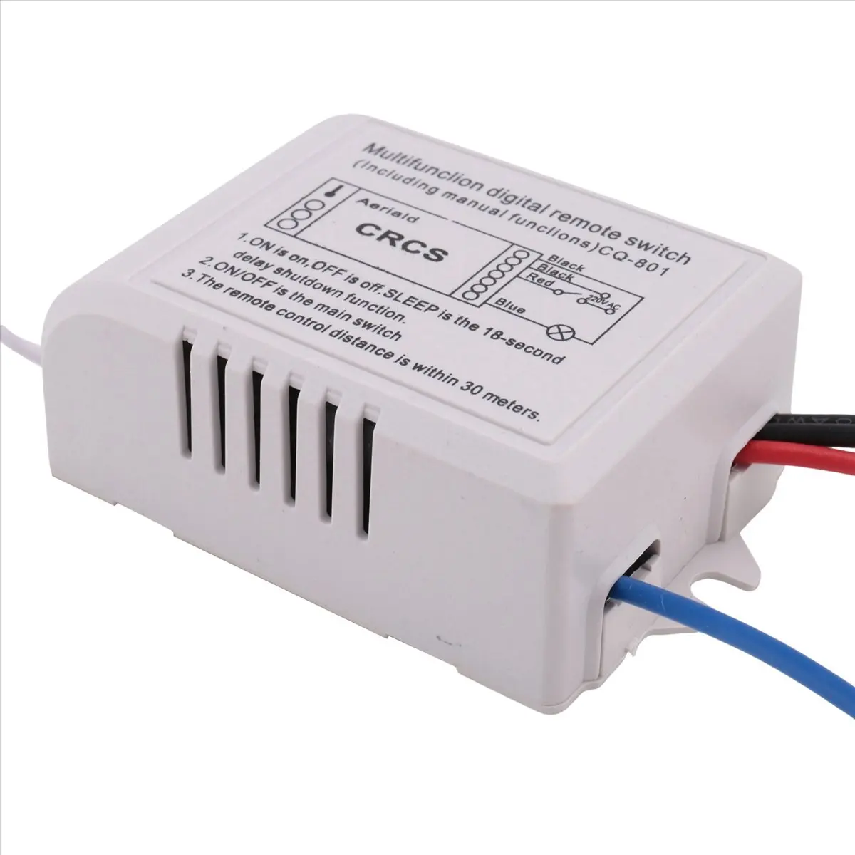 T24C 2X Channel with Digital Transmitter 220V ON/OFF 1 Switch Wireless Relay Receiver Remote Control Light Lamp
