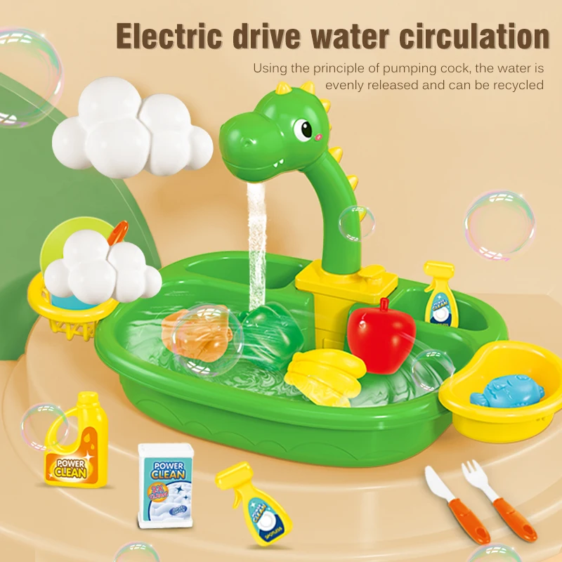 √Choice Play House Toys Pretend Play Children\'s Kitchen Wash Basin Sink Kids Kitchen Set Toy For Boys Girls Kids Gifts