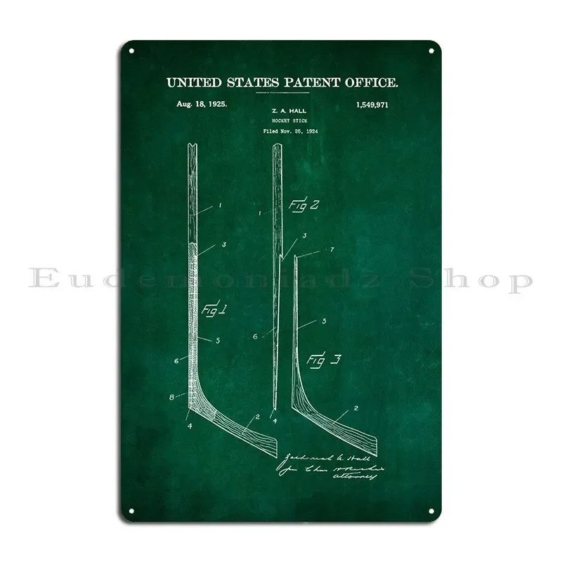 17 Hockey Stick Patent 19 Metal Signs Pub Club Club Bar Wall Decor Design Tin Sign Poster