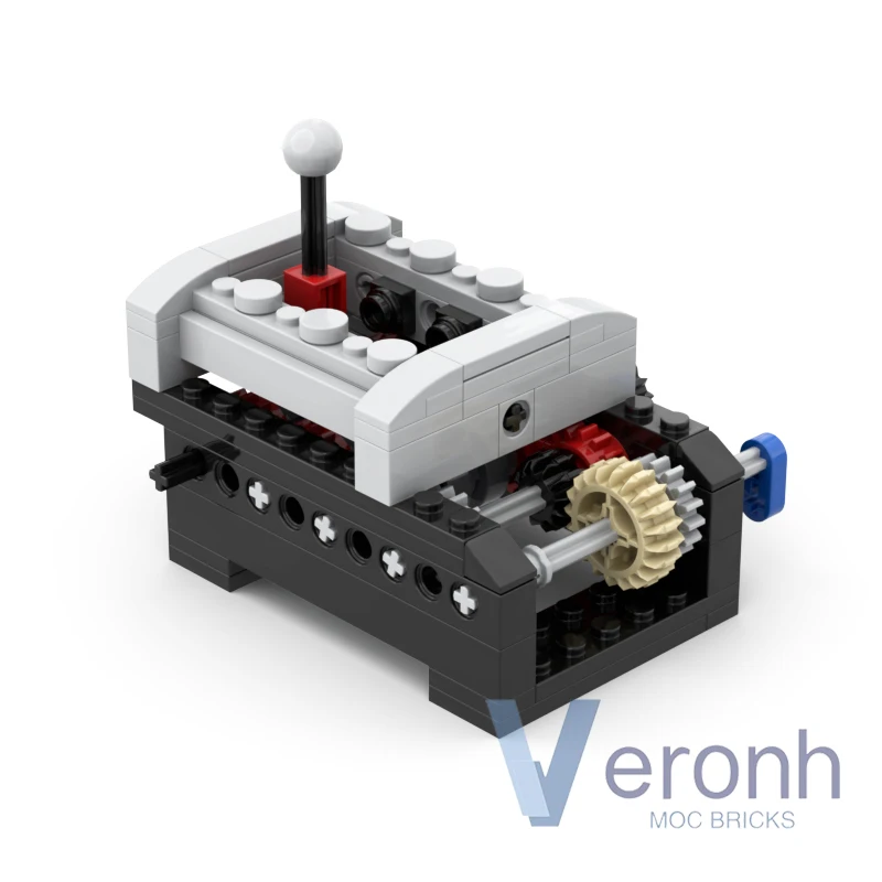 Bloques de construcción MOC de alta tecnología para niños, juego de caja de cambios secuencial Simple de 6 velocidades, Compatible con funciones de potencia, Kit de ladrillos técnicos, juguete para niños