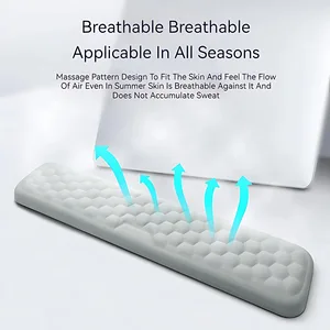 Stonego Teclado ergonómico Muñeco de la muñeca Oficina de tipificación Relajante Relajante Memoria de la muñeca Pad, la computadora portátil de la computadora portátil 10 mejores ventas de descanso de palma - №1