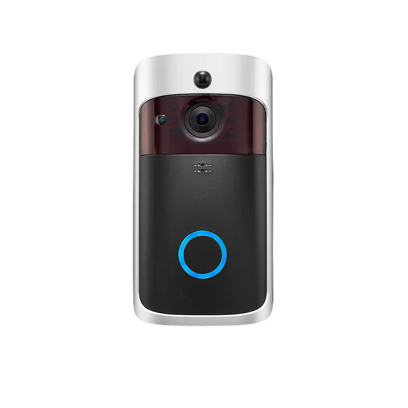 Sonnette vidéo avec caméra HD WiFi, détecteur de mouvement sans fil, Audio et haut-parleur, Vision n