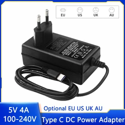 5V 4A Power Supply Type C DC Input 100-240V CE 20W Power Adapter US EU AU UK Plug for NVIDIA Jetson Nano 2GB Orange Pi