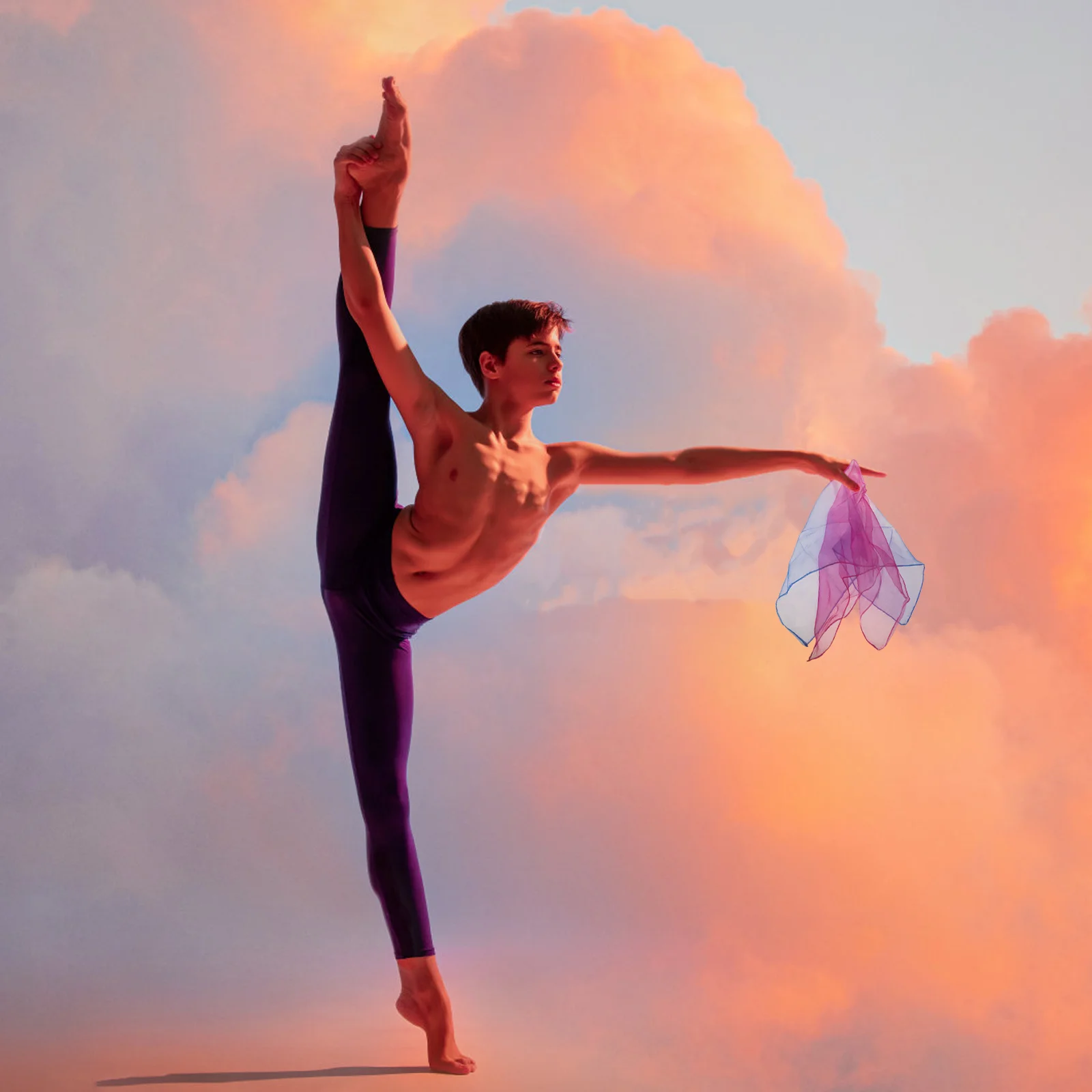 

6 Pcs Colorful Gift Scarf Scarves Square Juggling Play Dancing for Sports Mini Crafts Silk Dance Toddler Preschool