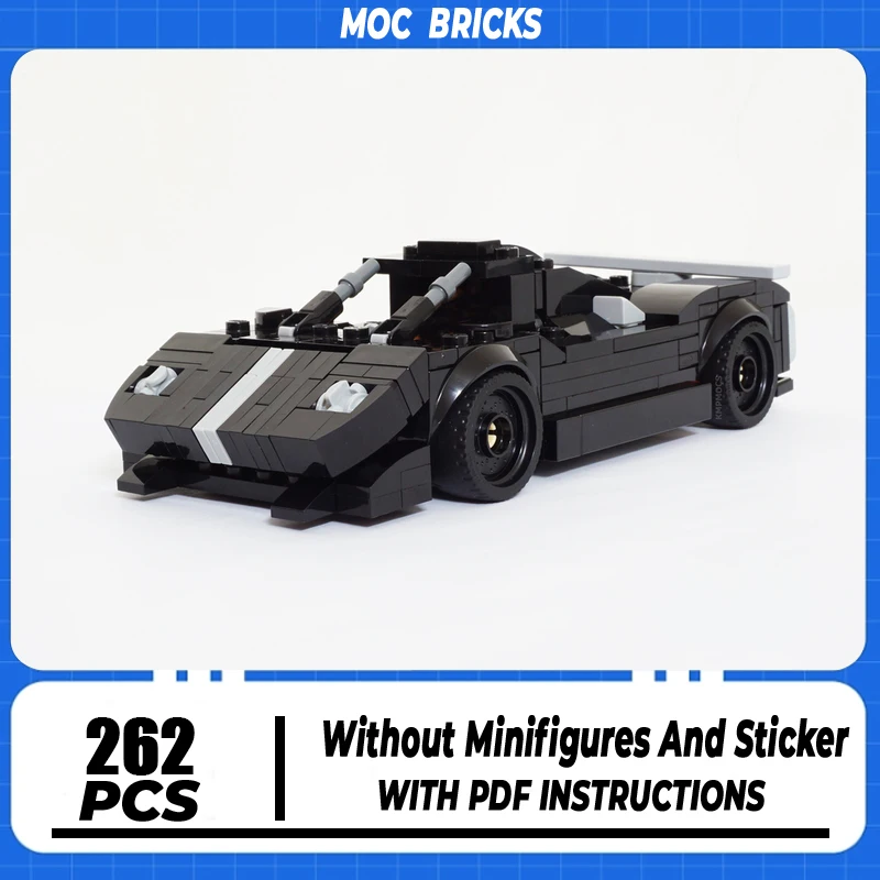 

Moc Building Blocks Champion Speed Cars Model Technology Brick DIY Assembly Super Sports Car Construction Holiday Toy Gifts