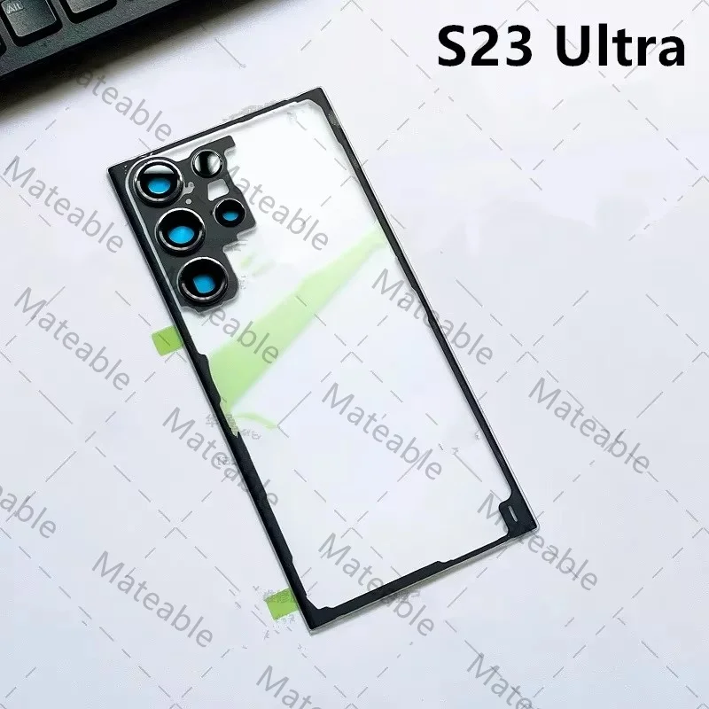 S928 S926 S921 Housing For Samsung Galaxy S24 S23 Ultra Plus Transparent Battery Back Cover Repair Door Rear Case + Camera Lens image 6
