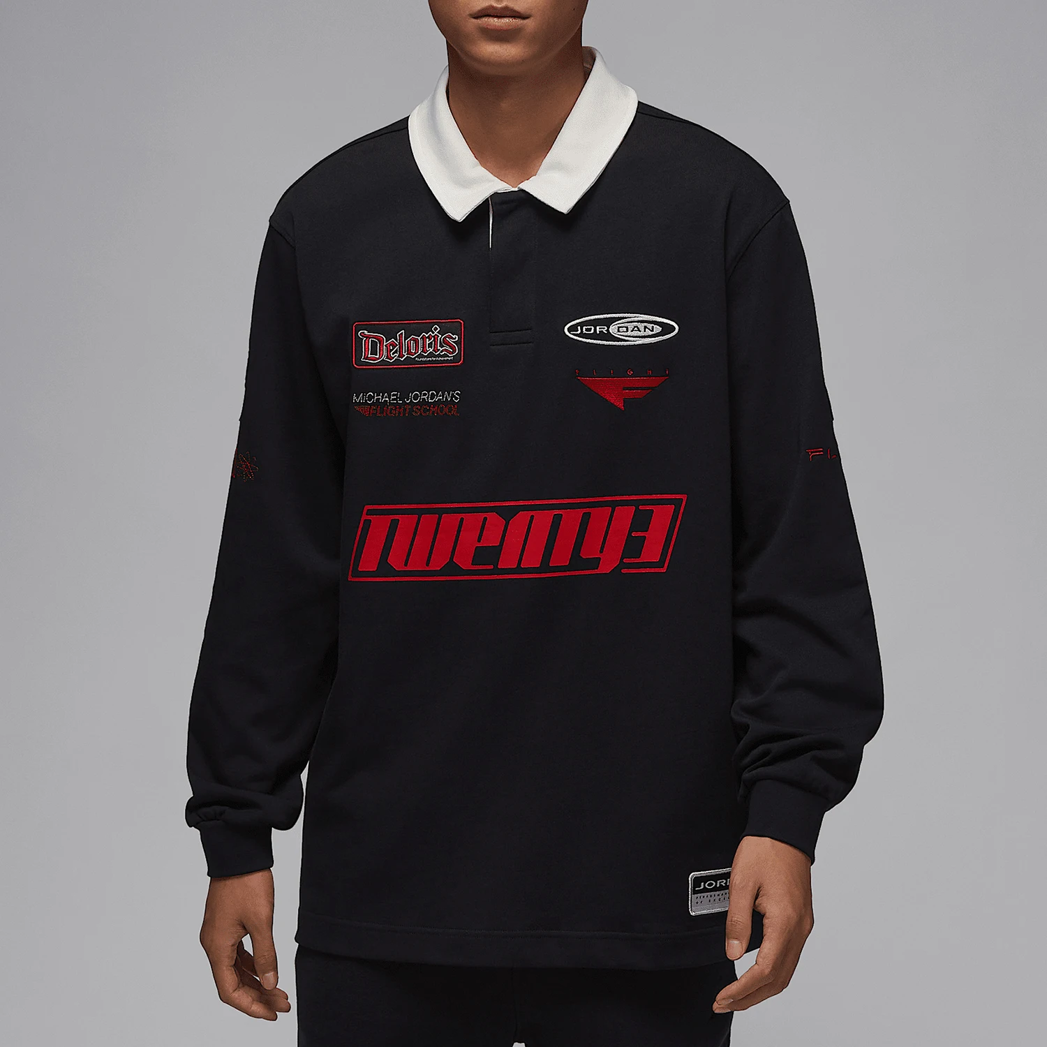nike-genuine-jordan-men's-loose-and-breathable-collar-knitted-long-sleeved-t-shirt-hf9324-010