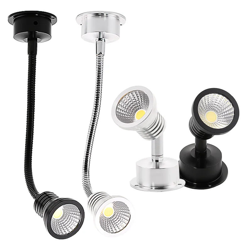 Surface Mounted Light bulbs for cabinet counter showcase AC85-265V Dimmable 1W 3W LED Spotlights Mini led ceiling Down lights