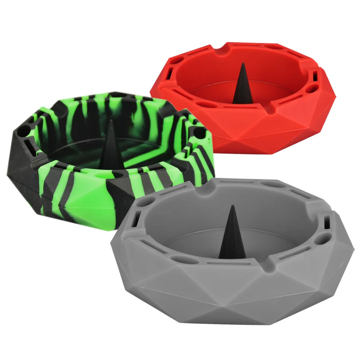 Diamond Colorful Silicone Ashtray | 5\