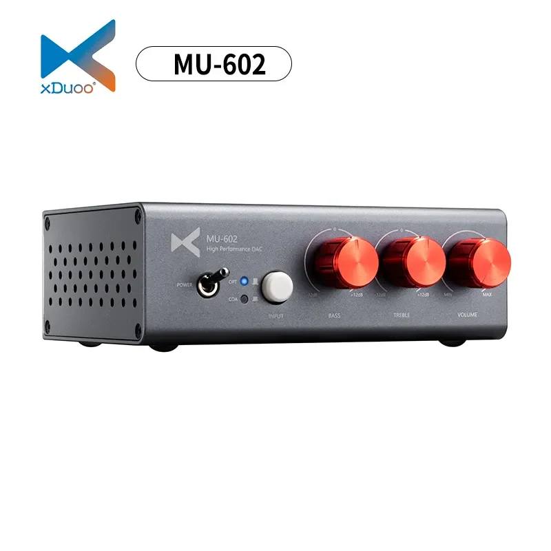 

XDUOO MU-602 Decoder Spdif DAC Support 192kHz/24Bit Two RAC Output MU602 High-end Digital DAC for Amplifiers