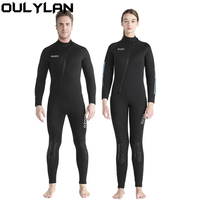 Oulylan 5mm Premium Neoprene Wetsuit Men Scuba Diving Thermal Warm Wetsuits Full Suit Swimming Surfing Spearfishing Equipment