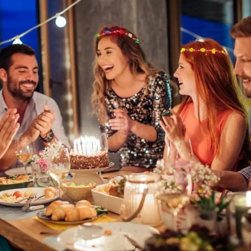 رباط رأس متوهج بزهرة ليد ، تاج شعر زهري ، تيجان إكليل زهور ، هدايا حفلات زفاف أعياد الميلاد ، حفلات الكريسماس ، أوب فلاور الخفيفة ، 10 ، 20