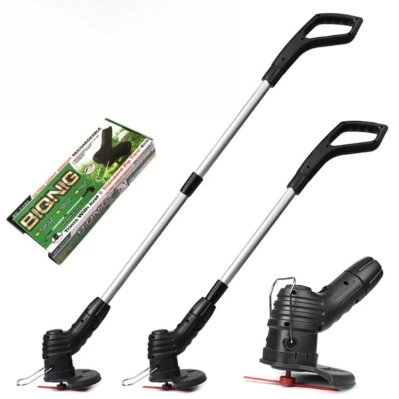 

Portable Electric Cordless Grass Trimmer Adjustable Length Grass Cutter Machine Wireless Lawn Mower USB Charging for Garden/Lawn