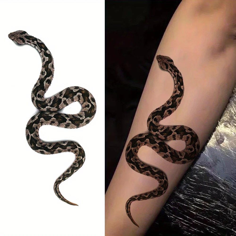 1pc Snake Tattoo Sticker, A Temporary Tattoo Symbolizing Wisdom, Mystery, and Power, Suitable for Both Men and Women