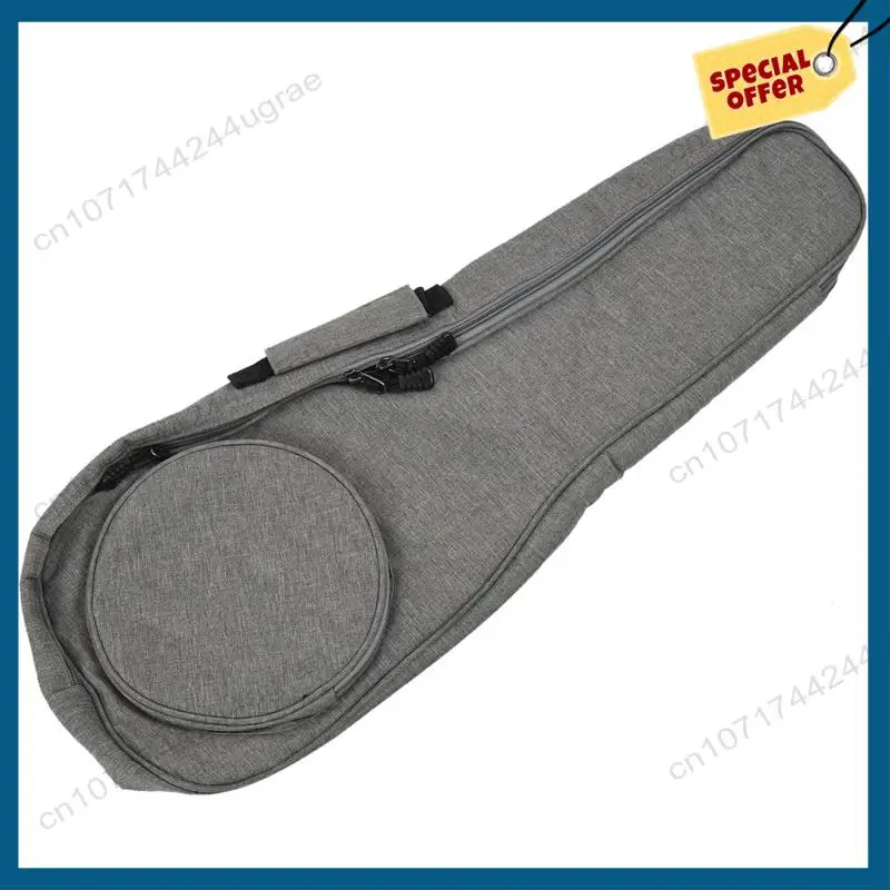 

-A15I 2Pcs 23 Inch Cotton Ukulele Bag Soft Case Gig Waterproof Oxford Cloth Ukelele Hawaii Four String Guitar Backpack Grey
