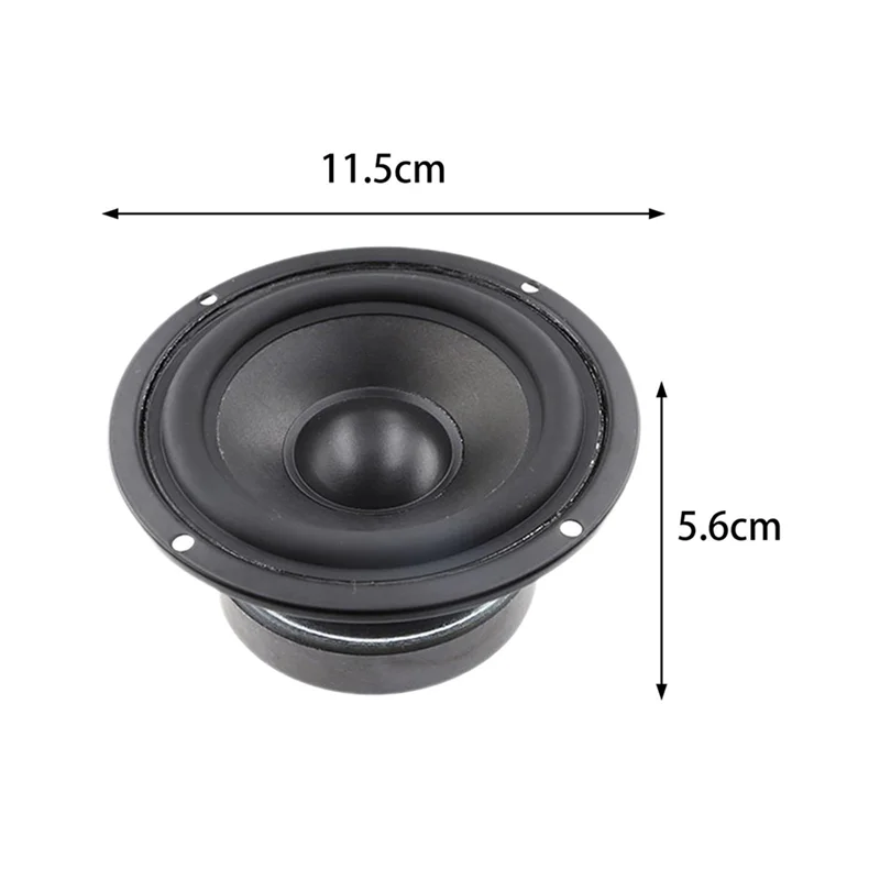 【Koop nu】2X Universele 4,5 inch ronde luidspreker Stereogeluidssysteem 25 W Premium audio-accessoires Audio Midrange-luidspreker
