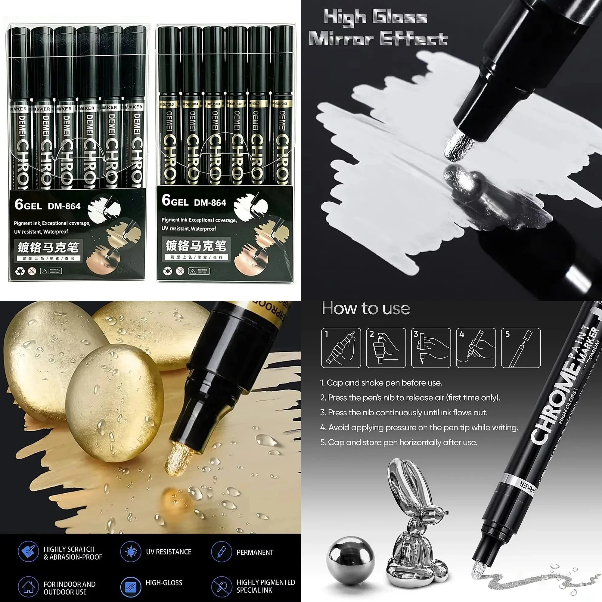 Model Kit Markers - Set di 1-12 Penne Marcatrici a