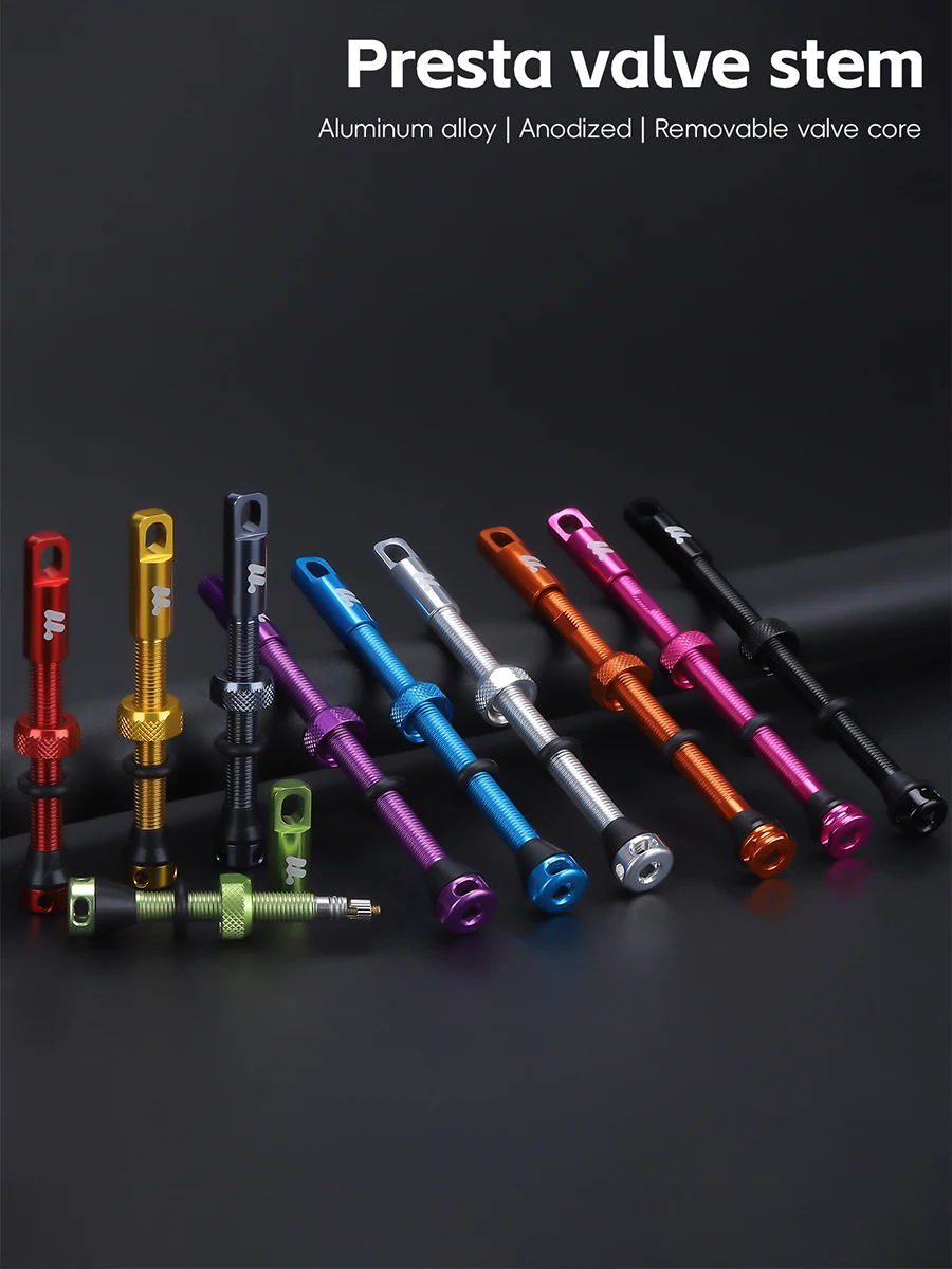 AliExpress West Biking WEST BIKING  Bicycle Tubeless Tire Presta Valve 44/53/80/85mm Aluminum Alloy Extension Valve 2pcs Core Removable Trye Nozzle