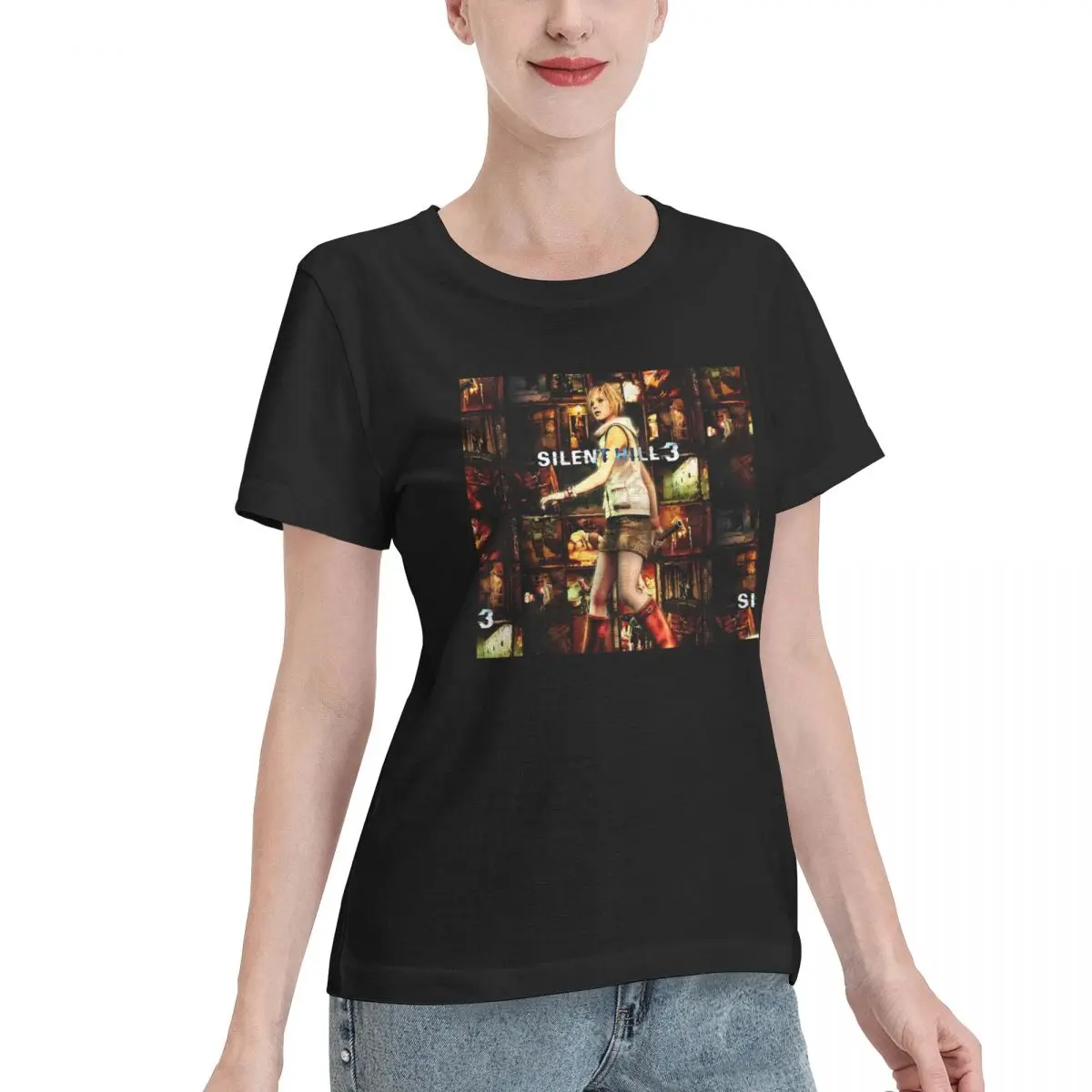 Popular Pick Silent HIll 3 Poster Heather Mason Artwork Women's T-shirt Chic Soft Skin Friendly Top