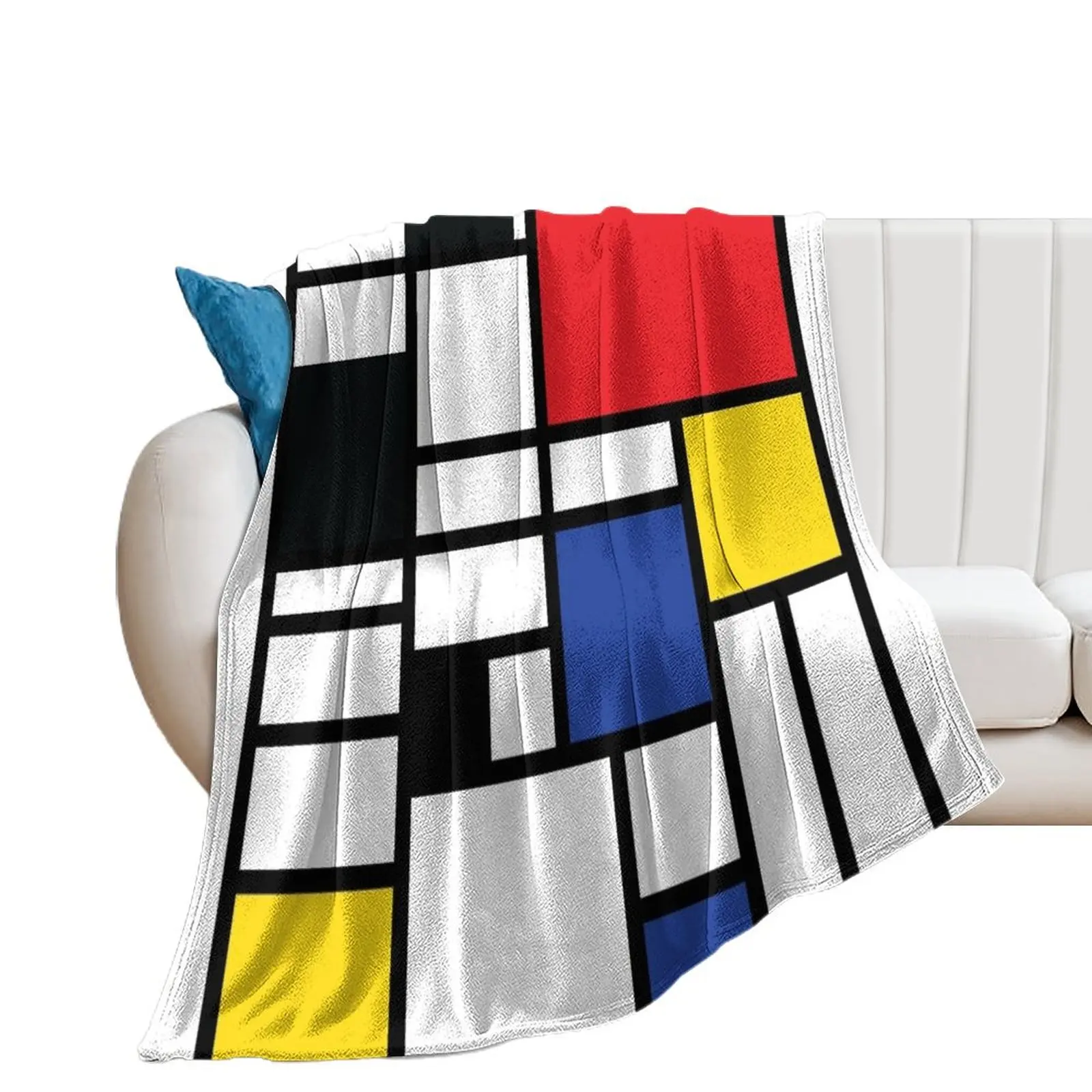 

De Stijl #1 Throw Blanket Single Blankets For Bed Loose cosplay anime Blankets