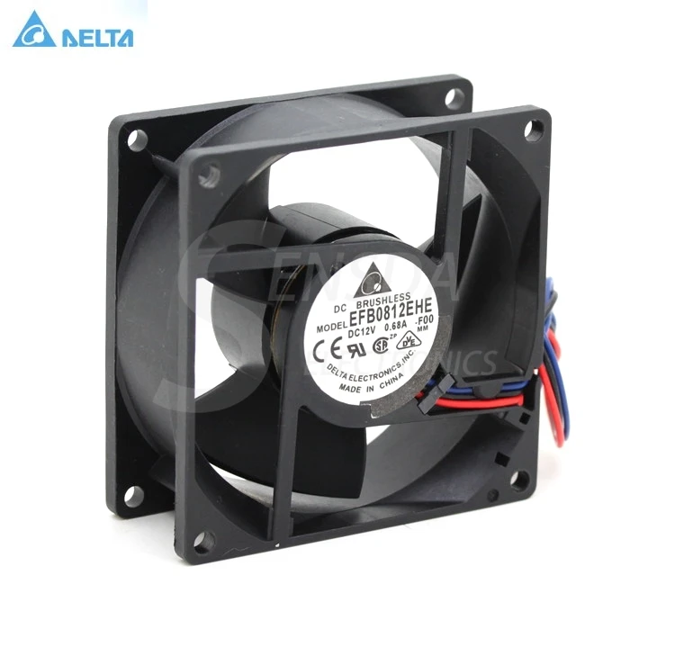 

for delta EFB0812EHE -F00 FOO 8038 80mm 8cm DC 12V 0.62A computer case server inverter cooling fans