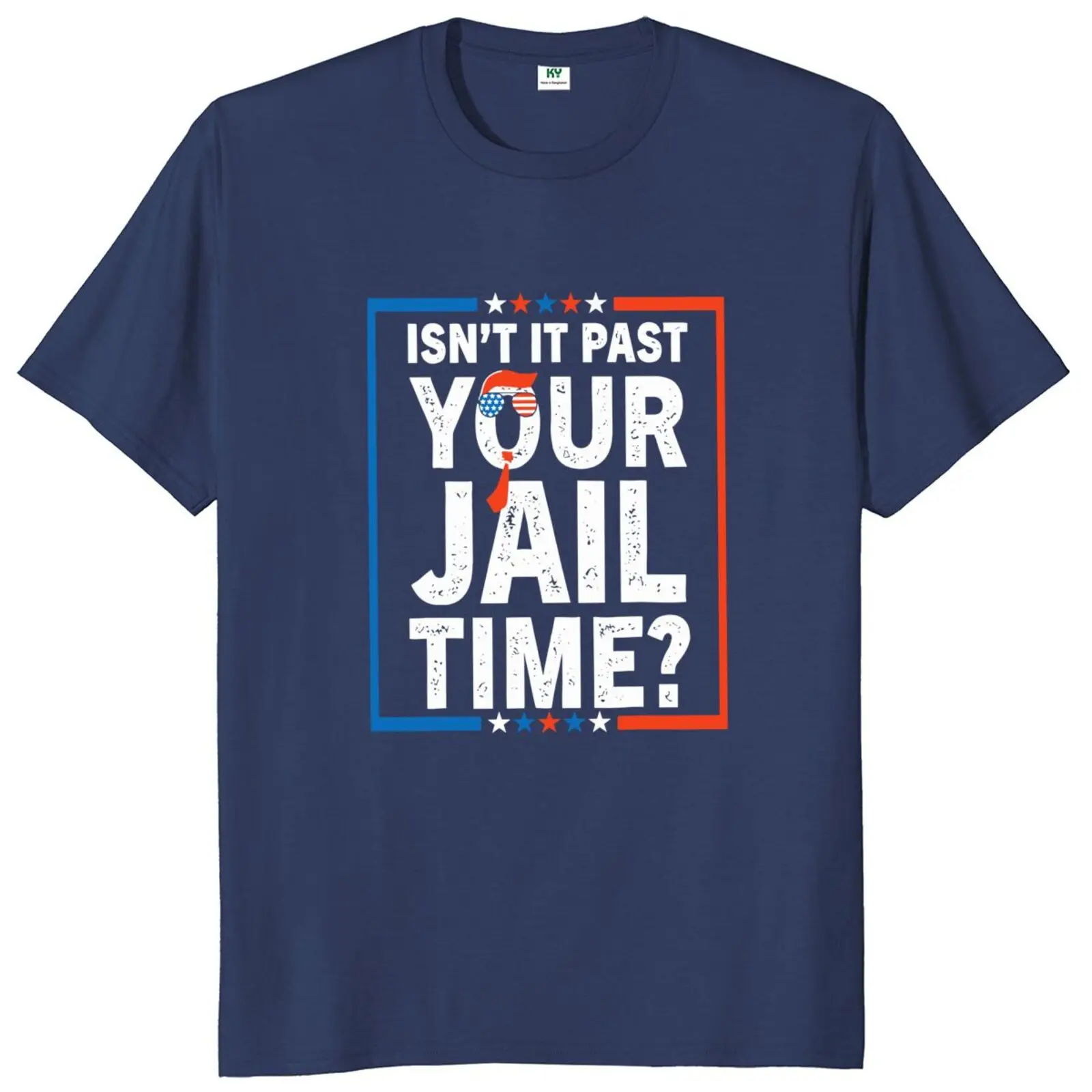Isn't It Past Your Jail Time T-shirt Funny Meme Humor Jokes Y2k T-shirt For Men Women Soft Casual 100% Cotton T Shirt EU Size