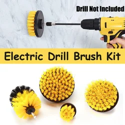 Electric Scrubber Brush Drill Brush Strong Dirt Removal Heavyduty Cleaning Brush Universal Bathroom Car Tire Cleaning Tool