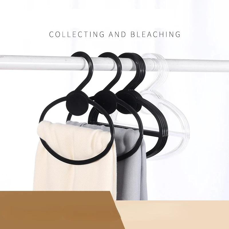 1Pcs Oval Scarf Shawl Tie Holder Circle Shape Coat Hanger Multifunctional Clothes Display Slots Holder Organizer Space Saving