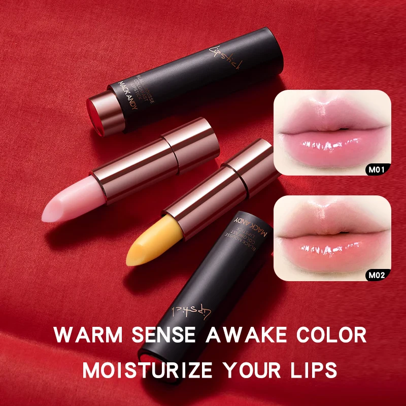 MACKANDY Temperature Changing Lip Balm Daily Skincare Makeup Lip Care Cosmetics Deeply Moisturizing No Fear Of Dryness & Peeling